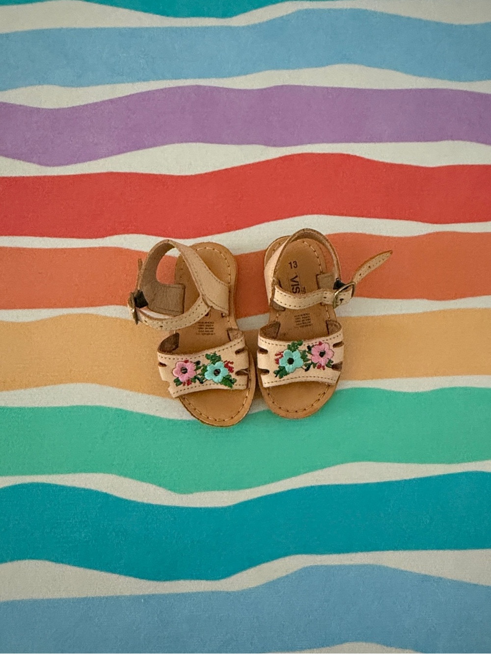 Light tan sandals from Mexico- Size 13